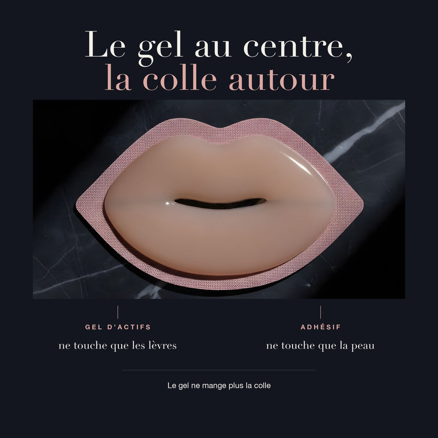 Le gel au centre, la colle autour, version finale