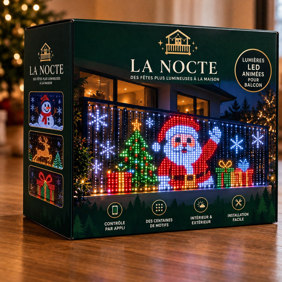 Lumières de Noël pour balcon