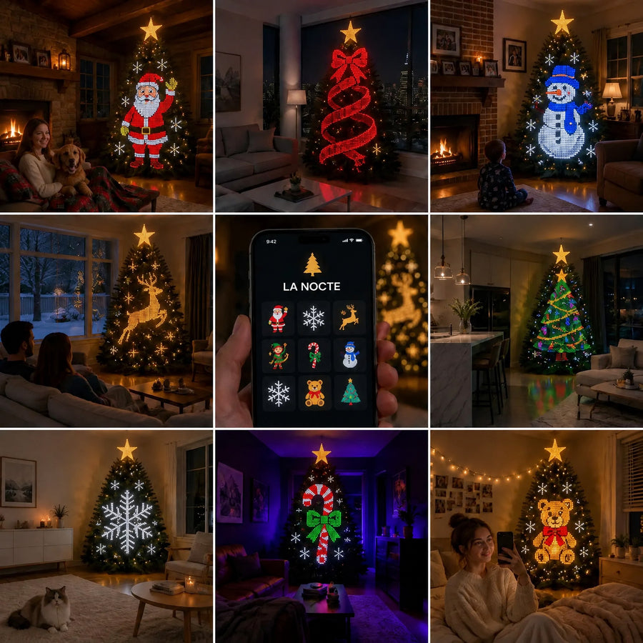 Lumières de sapin animées