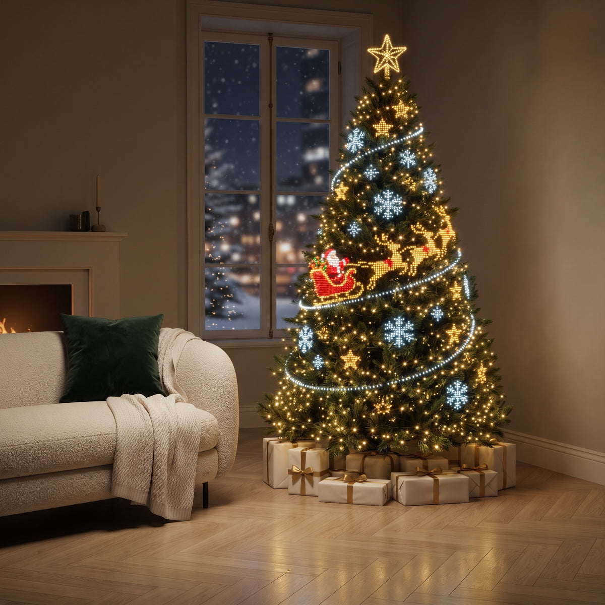 Lumières de sapin